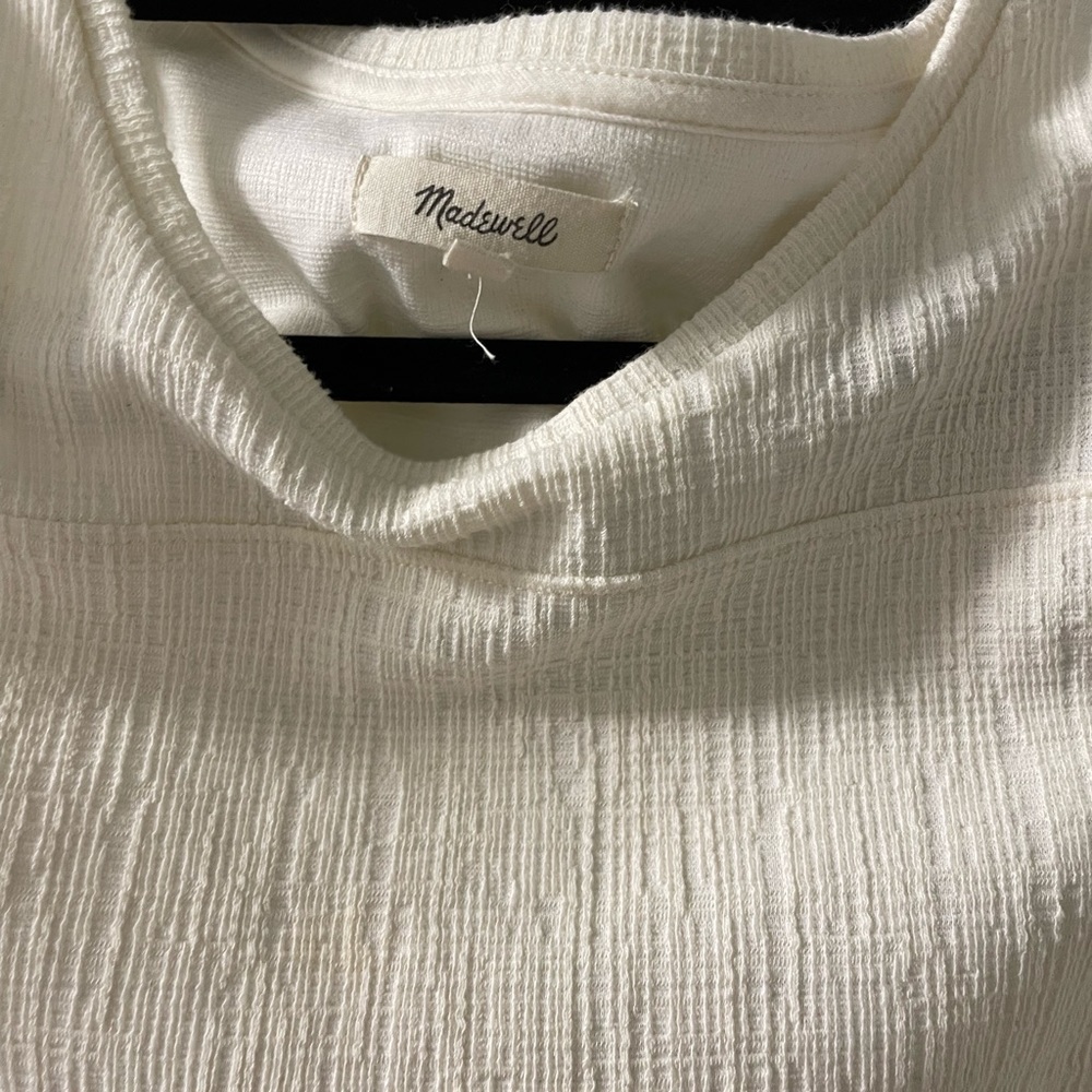 Madewell cut out shoulder shirt